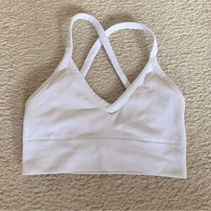 Alo Yoga Seamless Ribbed Low Back Sports Bra XS